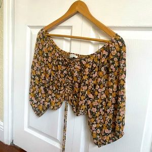 Floral crop top